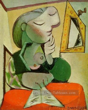  Pablo Peintre - Portrait Femme Femme lisant 1936 cubiste Pablo Picasso